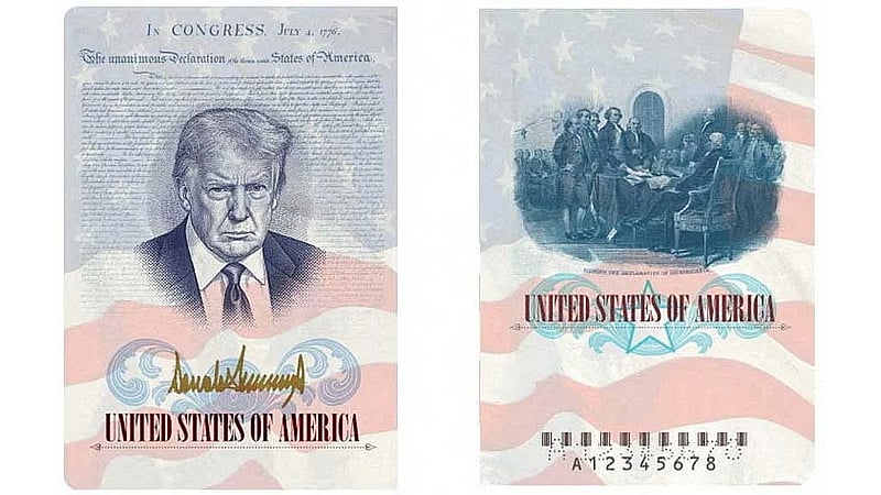 US to issue passports bearing Trump's image