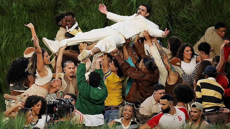 Bad Bunny turns Super Bowl halftime into Puerto Rican love letter with a Lady Gaga surprise