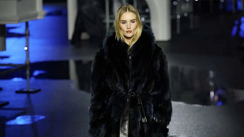 Burberry's winter 2026 show evokes a rainy London night out