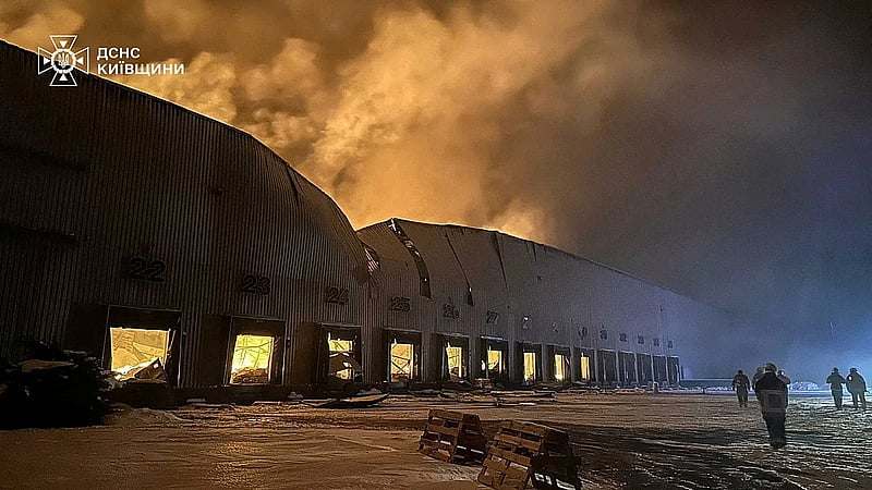 Ukrainian drones hit Russian plant that makes missile fuel, SBU says