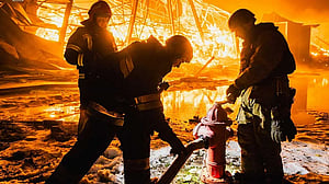 Fire after drone attack at Russia's port of Taman put out, authorities say