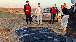 Fifty-three migrants dead or missing after boat capsizes off Libya, IOM says
