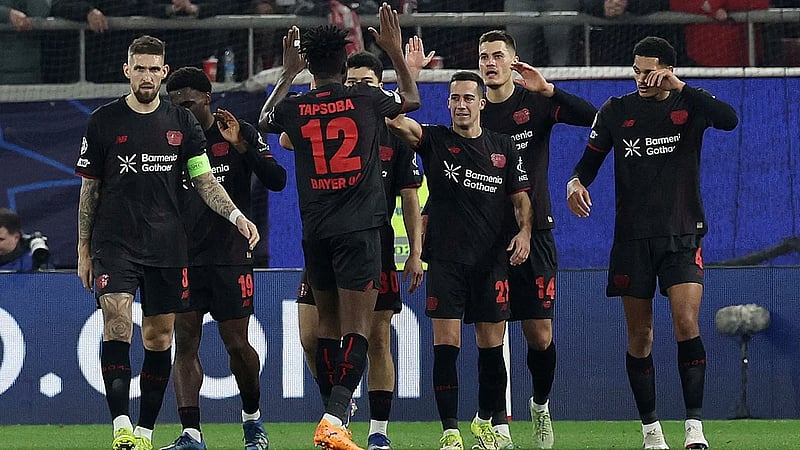 Schick quickfire double earns Leverkusen 2-0 win at Olympiacos