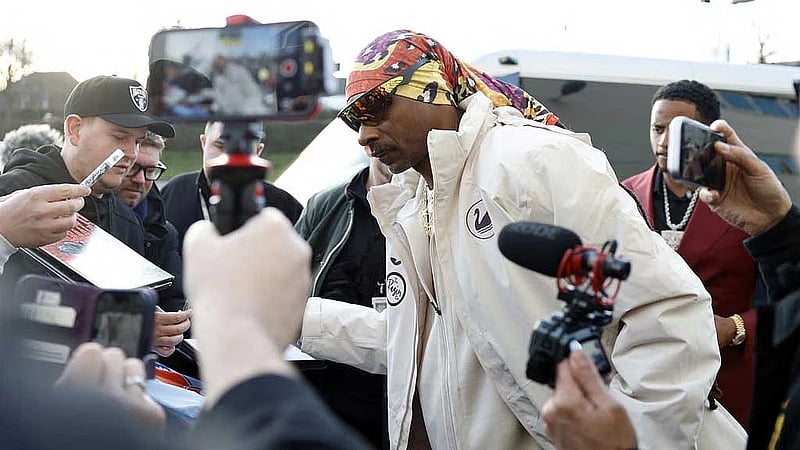 Swansea celebrity co-owner Snoop Dogg receives grand welcome on first visit