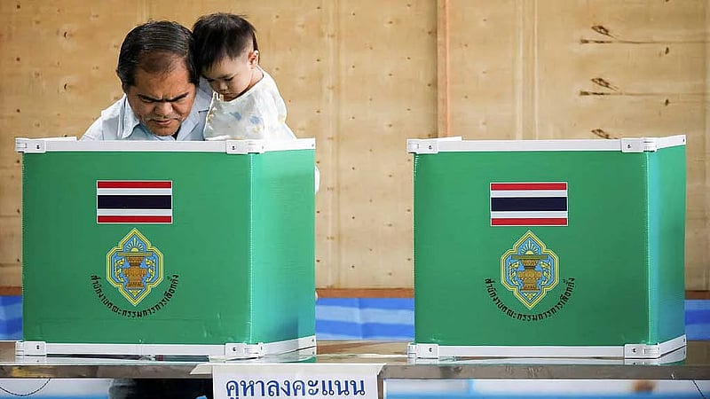 Thailand votes in three-way race as risk of instability looms