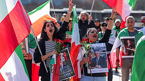 Anti-war protesters march on US and Israeli embassies in Athens after strikes on Iran