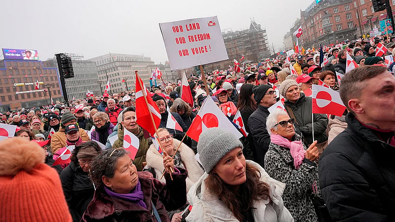 Protesters in Denmark support Greenland after Trump's takeover threat