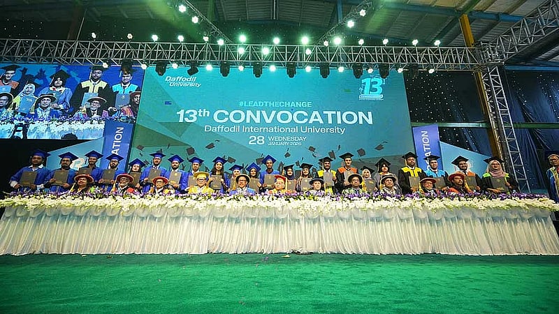 Daffodil University holds 13th Convocation, awards degrees to over 4,000 graduates