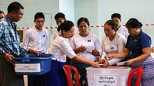 Myanmar's junta leader dismisses critics as military allies head for landslide election win