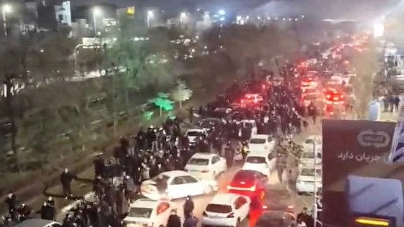 Iran shuts off internet as protests blaze across country