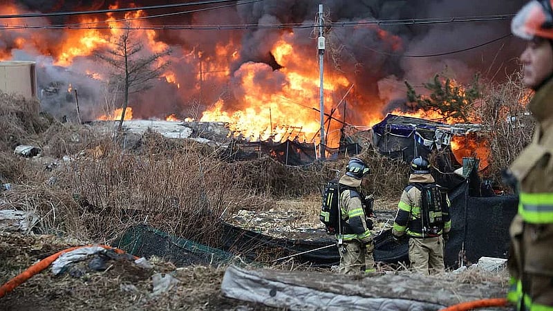 Major fire breaks out in slum area of South Korea's Gangnam district