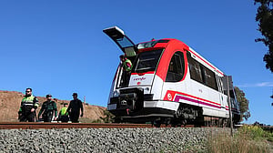 Train collides with crane arm in Spain's fourth rail accident in a week