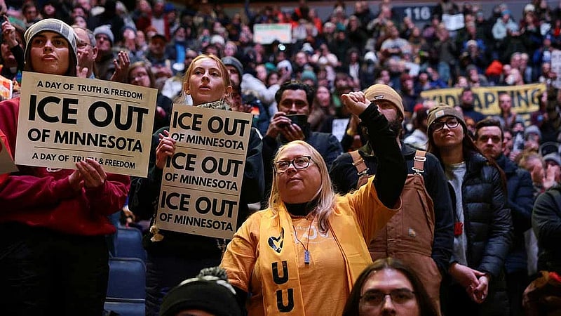 Thousands brave bitter cold to demand ICE leave Minneapolis