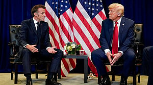 Trump shares messages from France's Macron offering G7 meeting after Davos