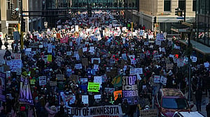 Thousands demonstrate in Minnesota and across US to protest ICE