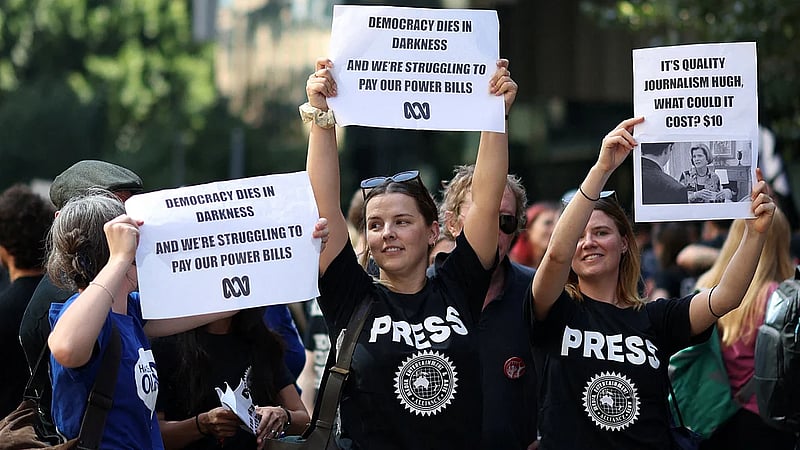 Australia public broadcaster staff strike over pay for first time in 20 years