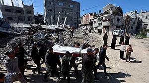 Israeli strikes hit two Gaza police checkpoints, killing six, medics say