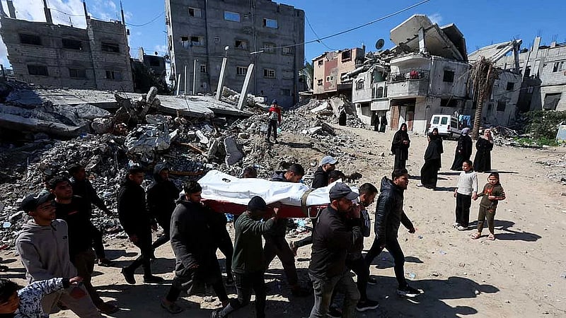 Israeli strikes hit two Gaza police checkpoints, killing six, medics say