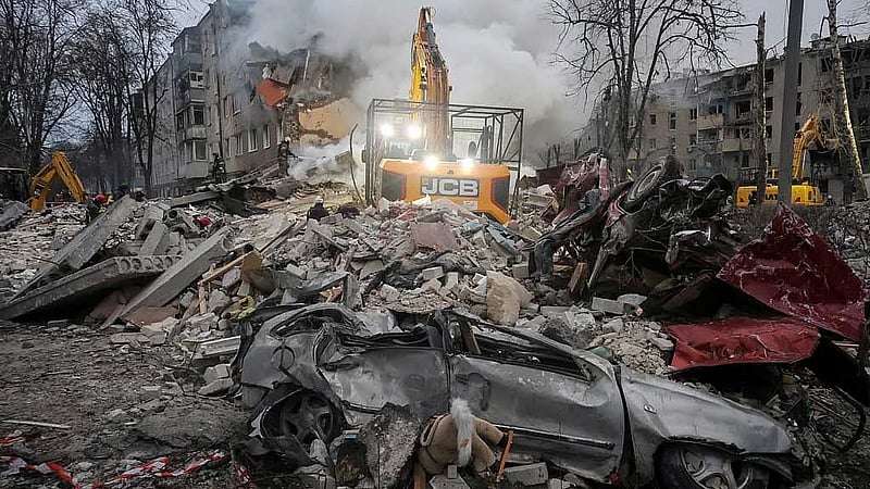 Russia hits Ukraine with drones, missiles, kills at least 10 in Kharkiv