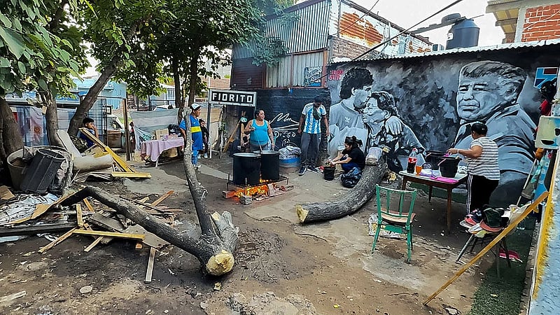 Maradona's former home is transformed into a soup kitchen in Argentina