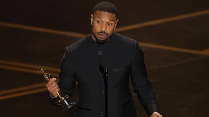Michael B Jordan wins best actor Oscar for dual role in 'Sinners'