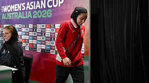Iran players sing final anthem before bowing out of Women's Asian Cup