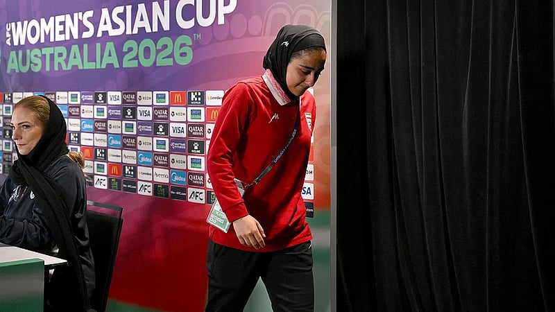 Iran players sing final anthem before bowing out of Women's Asian Cup