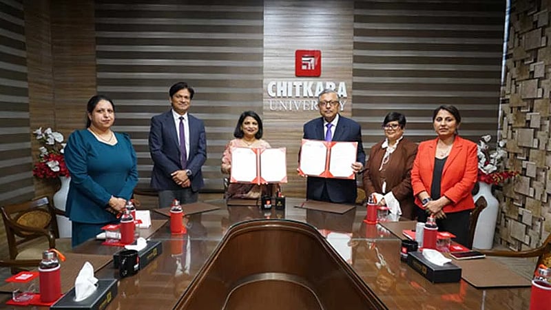 AIUB inks academic pact with Chitkara University in India’s Punjab