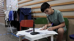 Beirut school converted to wartime shelter becomes flashpoint for societal tensions