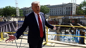 Trump talks up his ballroom plan dozens of times but plays down Americans' economic pain