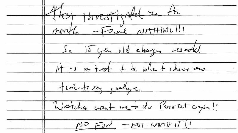 New York judge releases purported Epstein suicide note