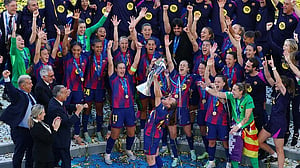Barcelona power to 4-0 women's Champions League final win over Lyon