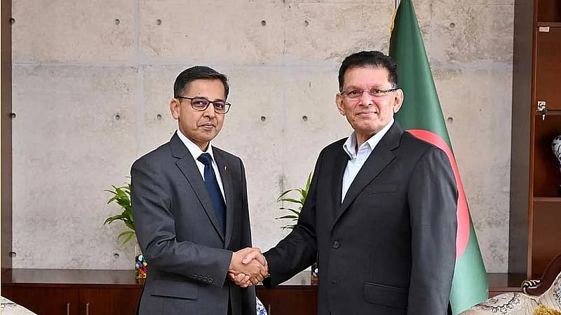 Outgoing Indian High Commissioner Verma meets Foreign Minister Khalilur