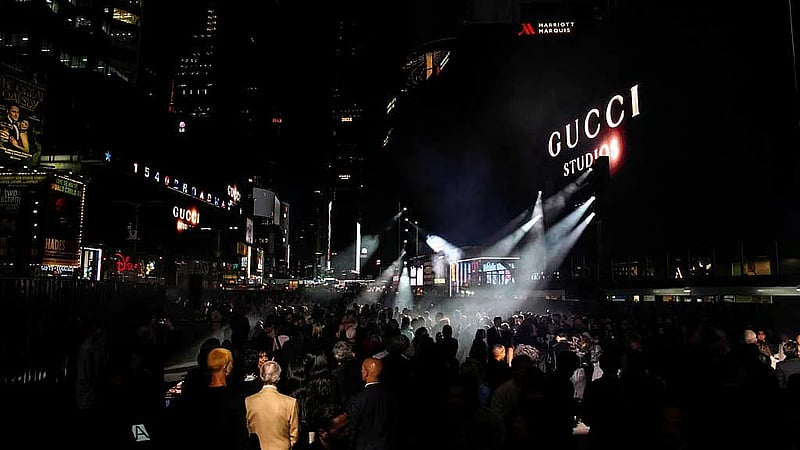 Gucci takes over Times Square for Cruise show as Kering eyes revival