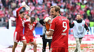 Kane grabs hat-trick as champions Bayern crush Cologne 5-1 in season finale
