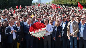 Ousted Turkish opposition leader Ozel draws thousands in Ankara protest