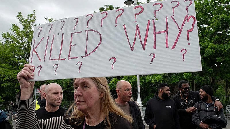 Protesters condemn Ireland's 'George Floyd moment' after death of Congolese-born man