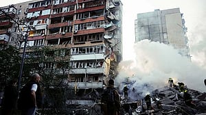 Ukrainian capital Kyiv under attack from Russian drones, missiles, officials say