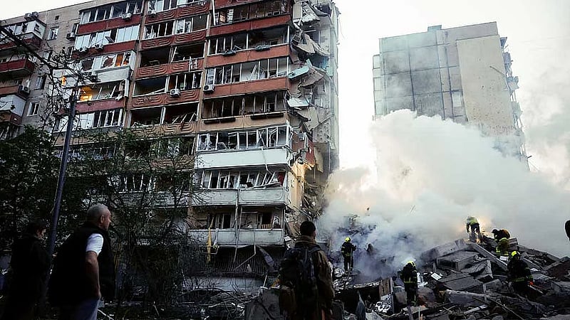 Ukrainian capital Kyiv under attack from Russian drones, missiles, officials say