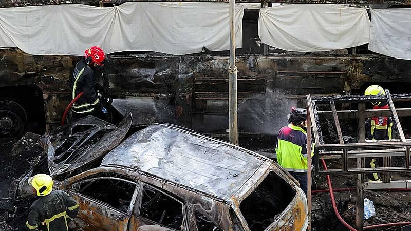 At least eight dead, 25 injured in train collision that sparks bus fire in Thailand