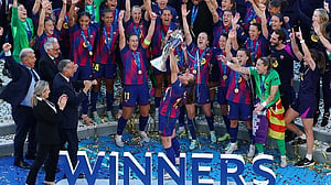 Pajor finally gets her winner's medal as Barca claim women's Champions League