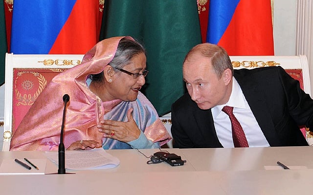 শেখ হাসিনাকে পুতিনের অভিনন্দন