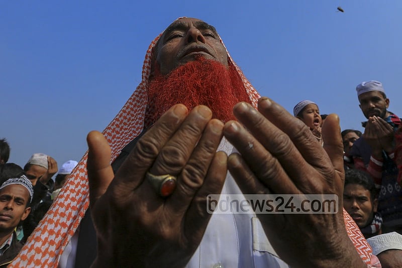 The first phase of this year's Bishwa Ijtema ends with the Akheri Munajat (final prayers) seeking world peace on Sunday.