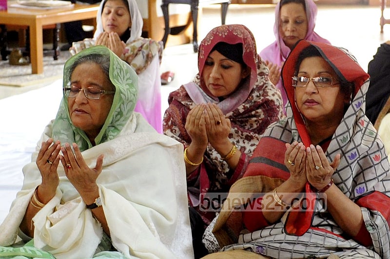 Prime Minister Sheikh Hasina joins Akheri Munajat (final prayers) on Sunday at Ganabhaban.