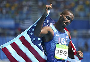 Clement wins 400m hurdles but Culson in tears