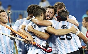 Argentina hold off Belgium to take men's gold