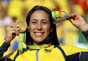 Colombian Pajon gets party started with BMX gold