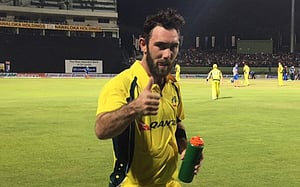 Maxwell makes hay as Australia rack up record score