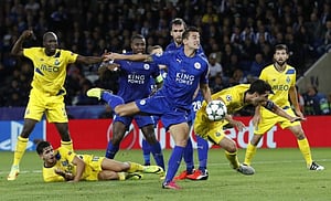 Slimani scores again as Leicester beat Porto