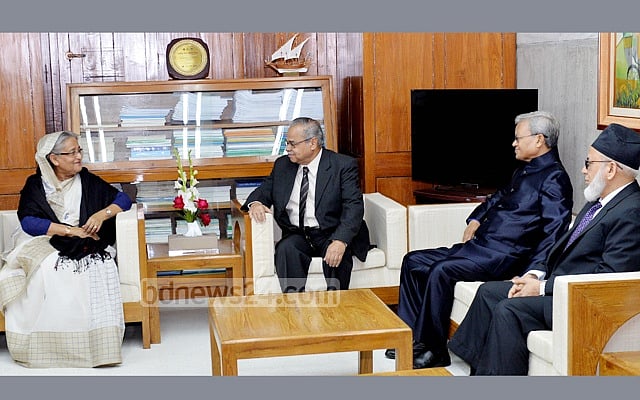 Outgoing CEC, election commissioners tell PM they worked impartially 